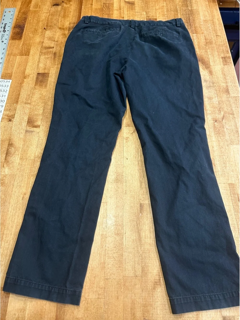 Banana Republic Slim Fit Black Cotton Pants Size 33/32